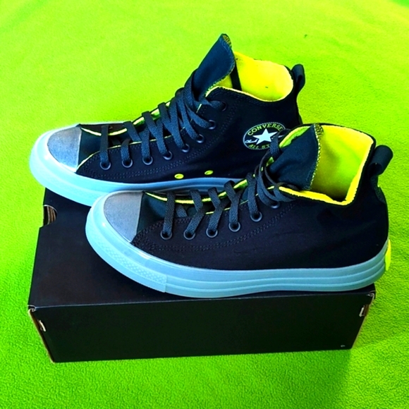 Converse Chuck Taylor All Stars CX Black/Seaweed/Lime Twist Women's Size 11 - Picture 2 of 5